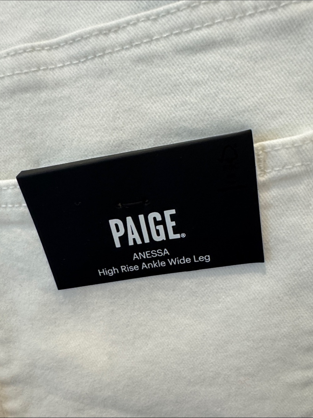 Anthropologie PAIGE Anessa Quincy High-Rise Crop Wide-Leg Jeans 28 NWT $249 - Picture 8 of 9
